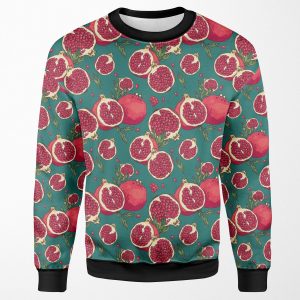 Juicy Pomegranate Fruits All-over-print Unisex Sweatshirt