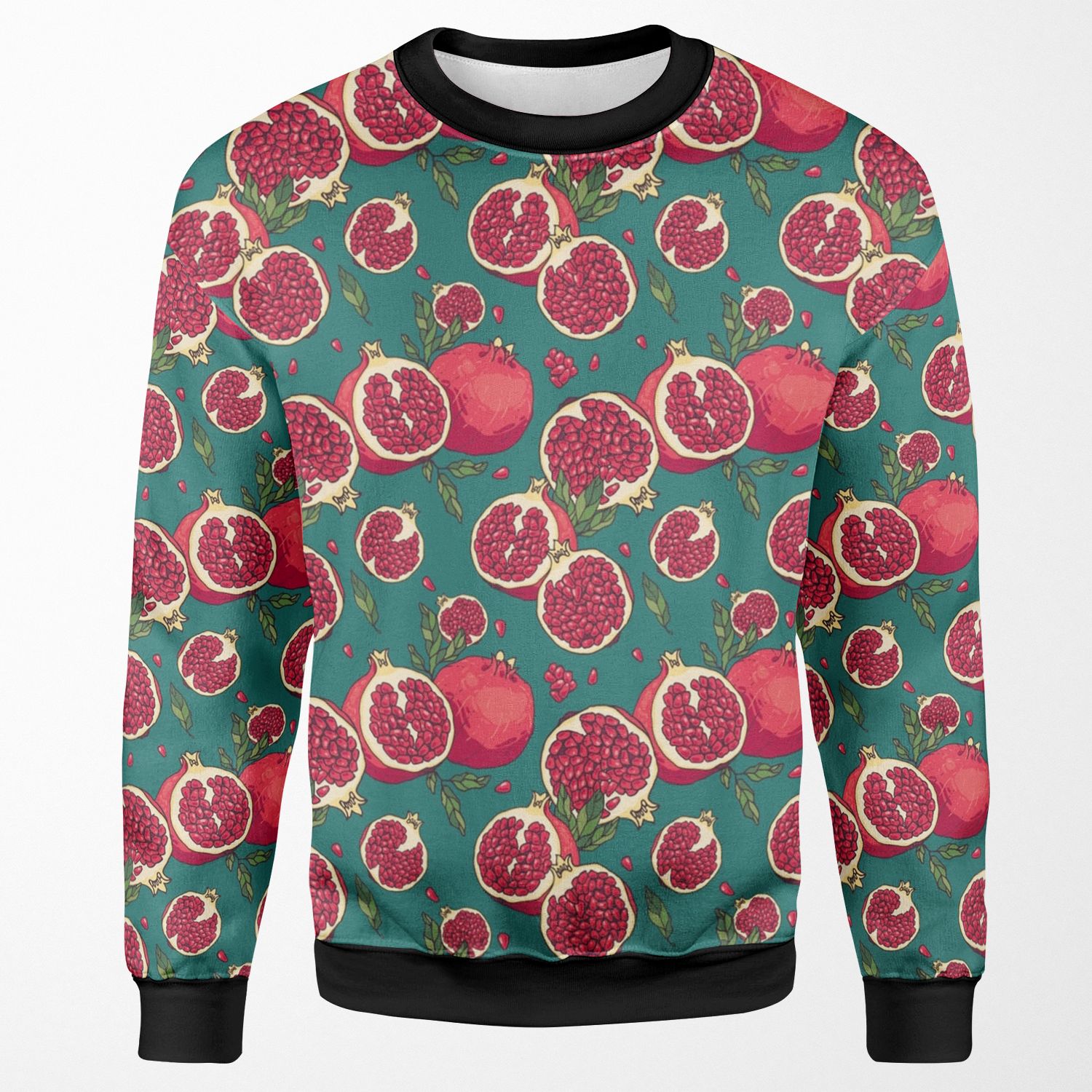 Juicy Pomegranate Fruits All-over-print Unisex Sweatshirt