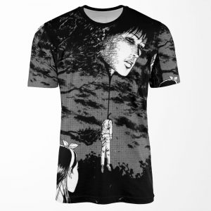 Junji Ito Floating Heads All-over-print T-shirt