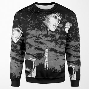 Junji Ito Floating Heads All-over-print Unisex Sweatshirt