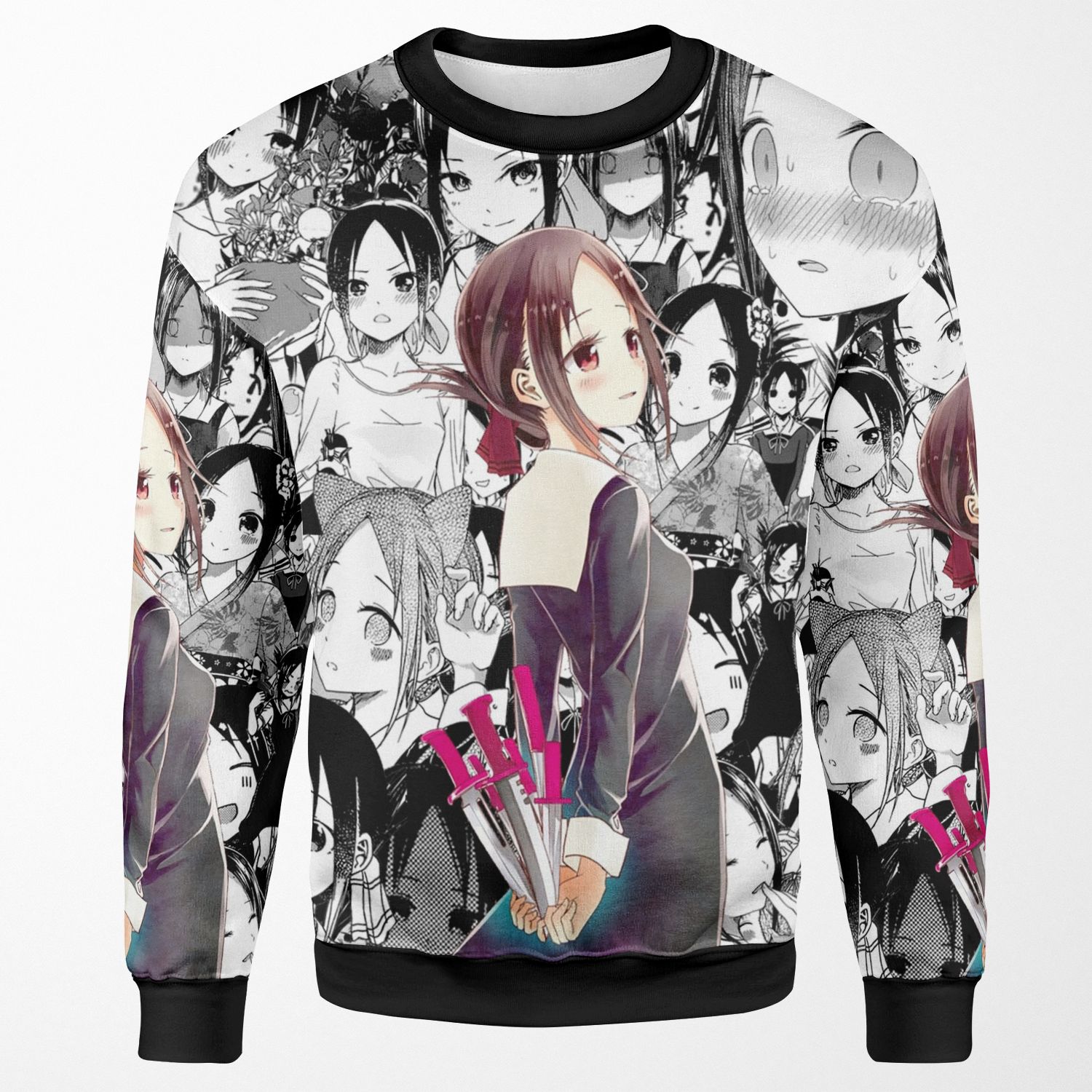 Kaguya Sama Wants To Be Confessed To Love Is War Collage All-over-print Unisex Sweatshirt