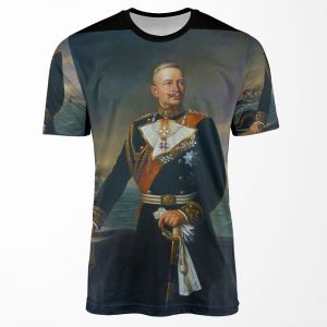 Kaiser Wilhelm Ii In German Navy Uniform All-over-print T-shirt