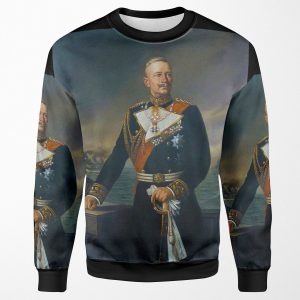 Kaiser Wilhelm Ii In German Navy Uniform All-over-print Unisex Sweatshirt