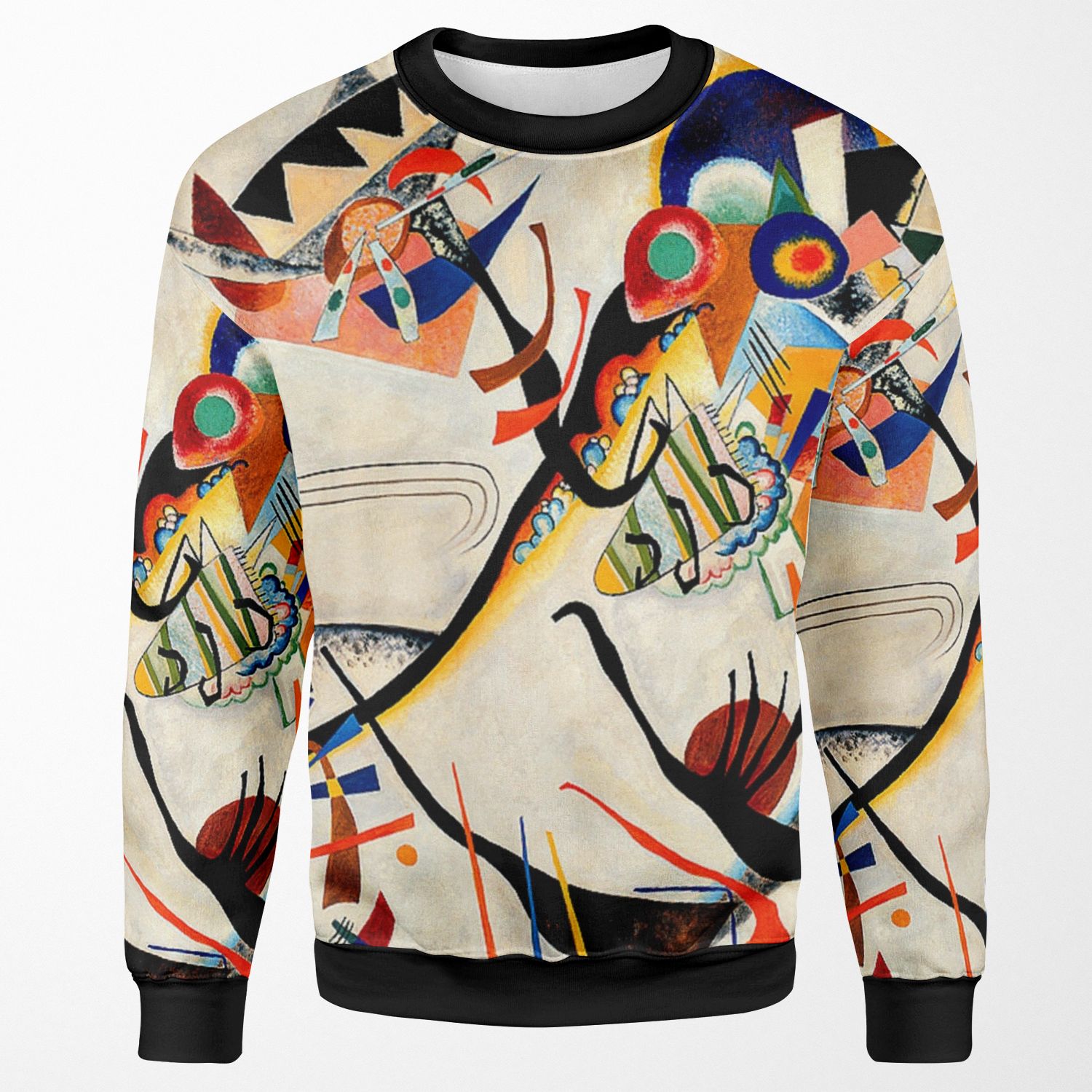 Kandinsky Blue Segment Popular Kandinsky Painting All-over-print Unisex Sweatshirt