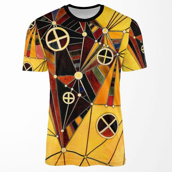 Kandinsky In The Network Colorful Abstract Art All-over-print T-shirt