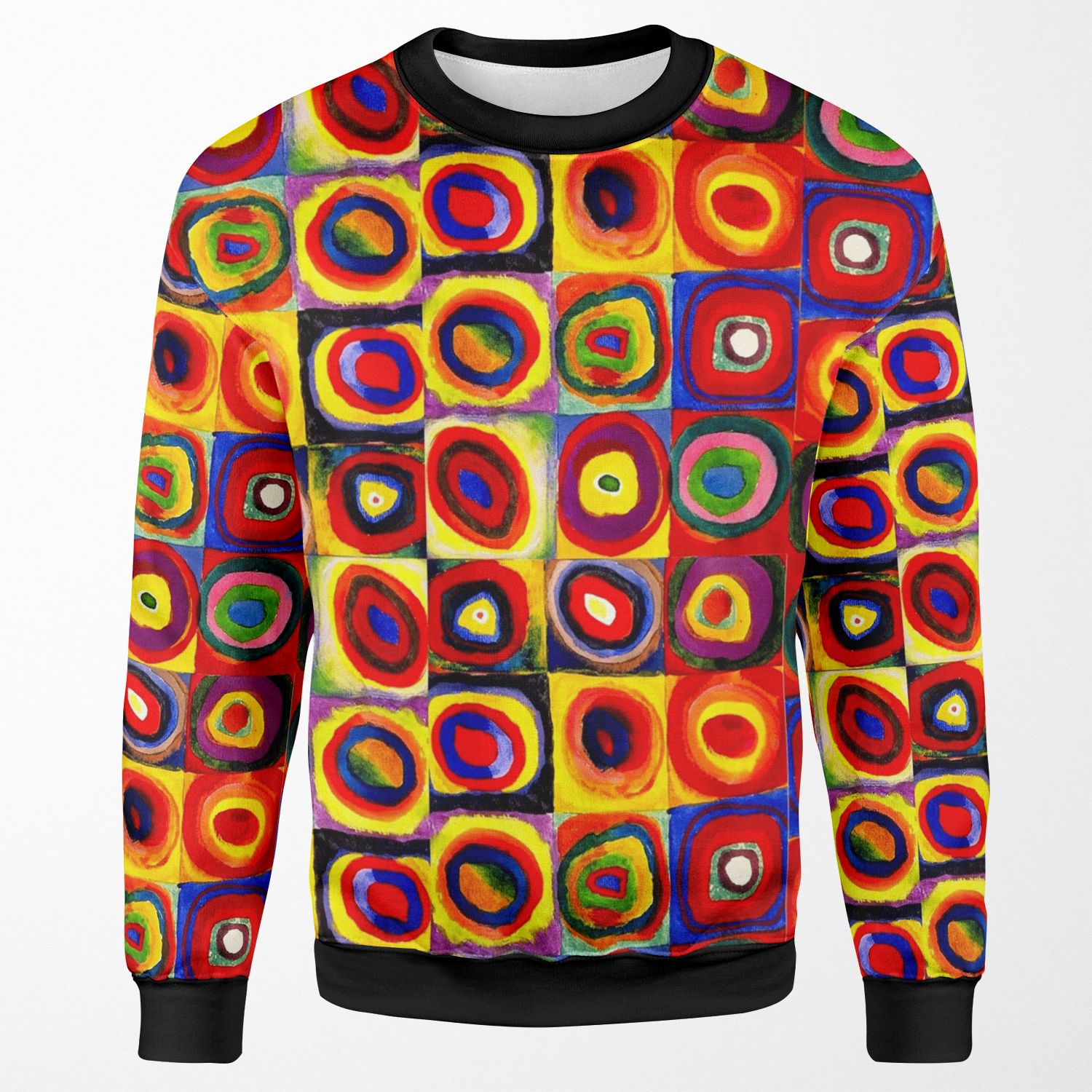 Kandinsky Modern Squares Circles Colorful All-over-print Unisex Sweatshirt