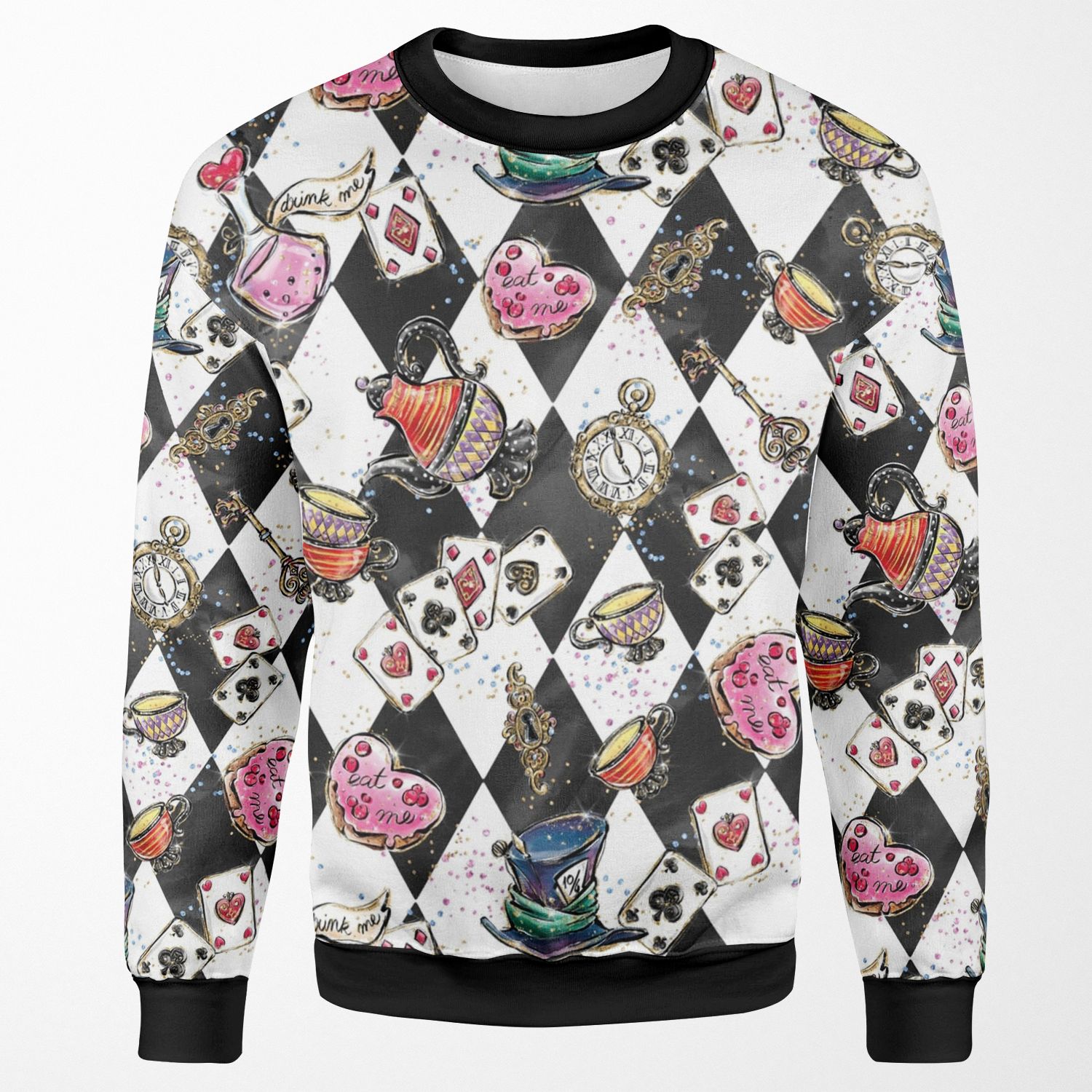 Karamfila S Alice In Wonderland All-over-print Unisex Sweatshirt