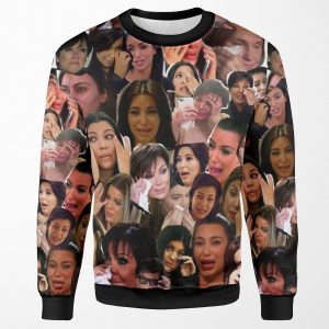 Kardashian S Crying Collage All-over-print Unisex Sweatshirt