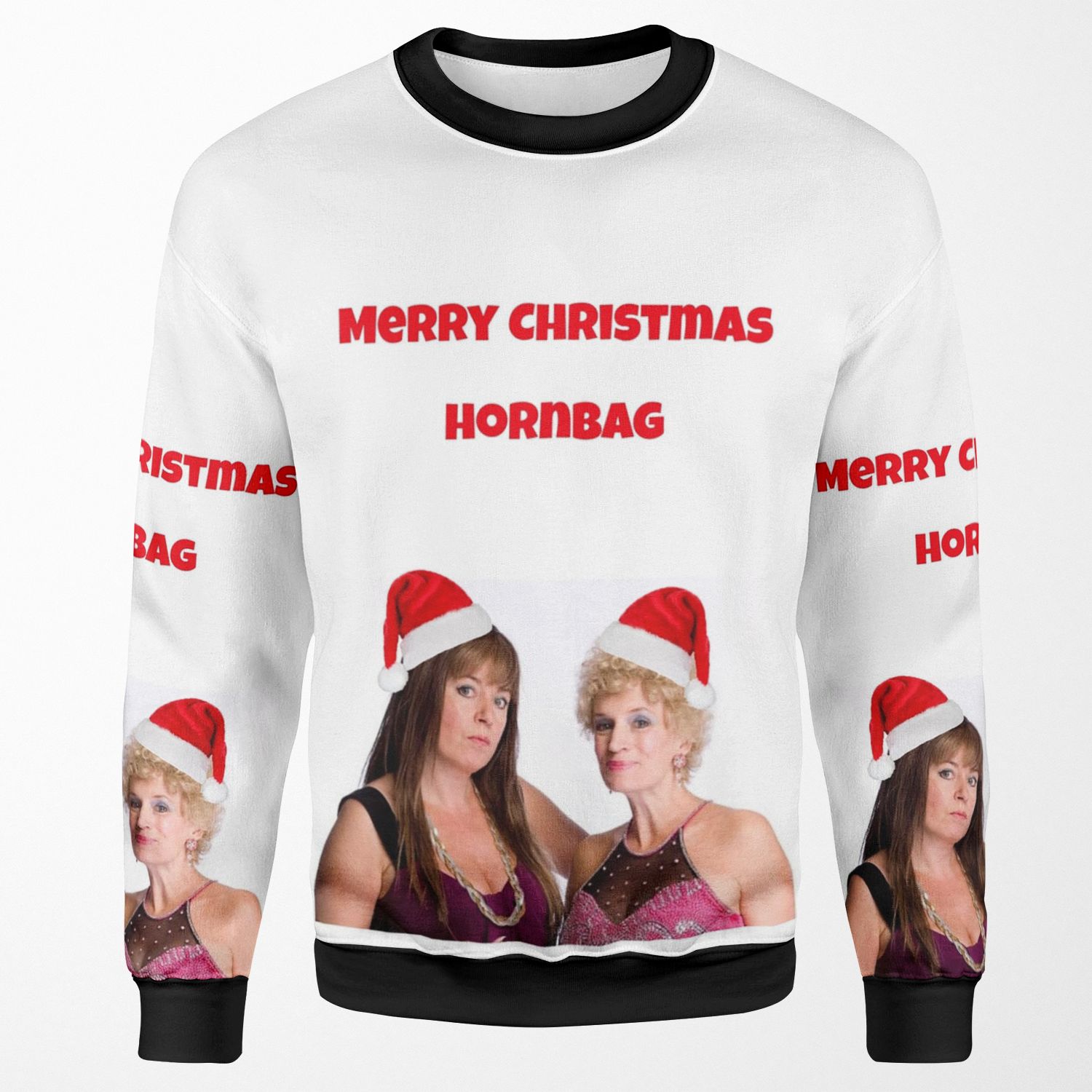 Kath And Kim Hornbag Christmas All-over-print Unisex Sweatshirt