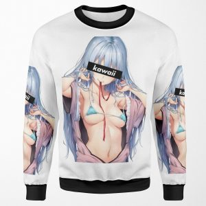 Kawaii Hentai Anime Girl All-over-print Unisex Sweatshirt