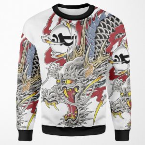 Kazuma Kiryu Dragon Tattoo Horizontal All-over-print Unisex Sweatshirt