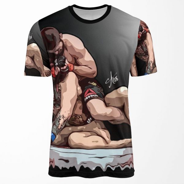 Khabib Nurmagomedov And Quot%3Blet And 39%3Bs Talk Now And Quot%3B All-over-print T-shirt