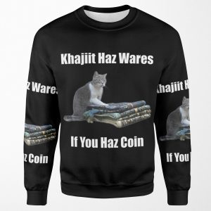 Khajiit Haz Wares V 3 Classic Meme All-over-print Unisex Sweatshirt