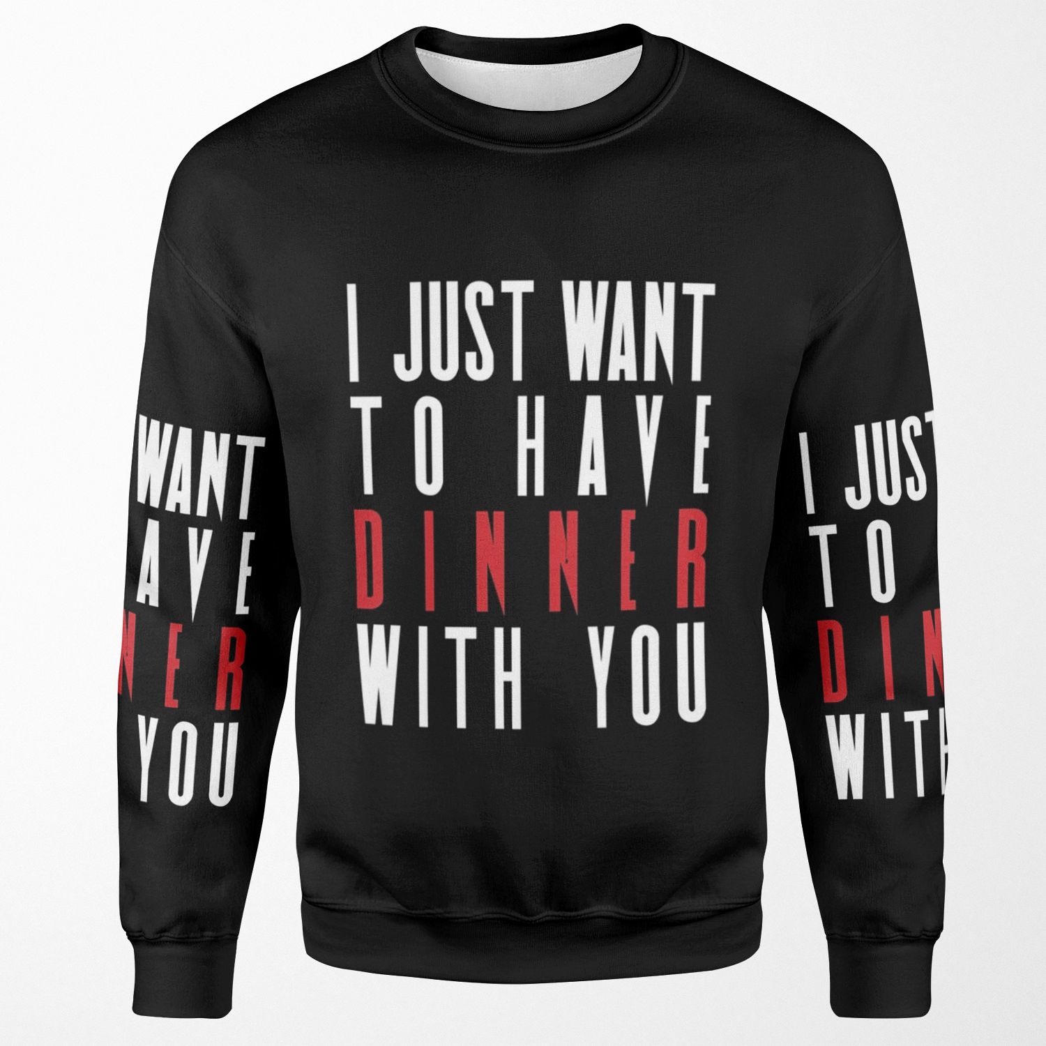 Killing Eve I Just Want To Have Dinner With You All-over-print Unisex Sweatshirt