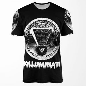 Killuminati Black All-over-print T-shirt