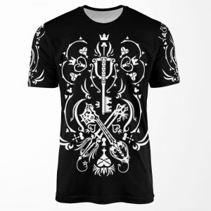 Kingdom Hearts Black All-over-print T-shirt