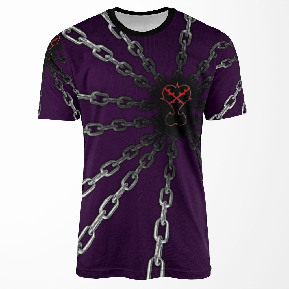 Kingdom Hearts Heartless Chained Heart All-over-print T-shirt