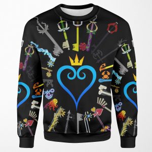 Kingdom Hearts Keyblades All-over-print Unisex Sweatshirt