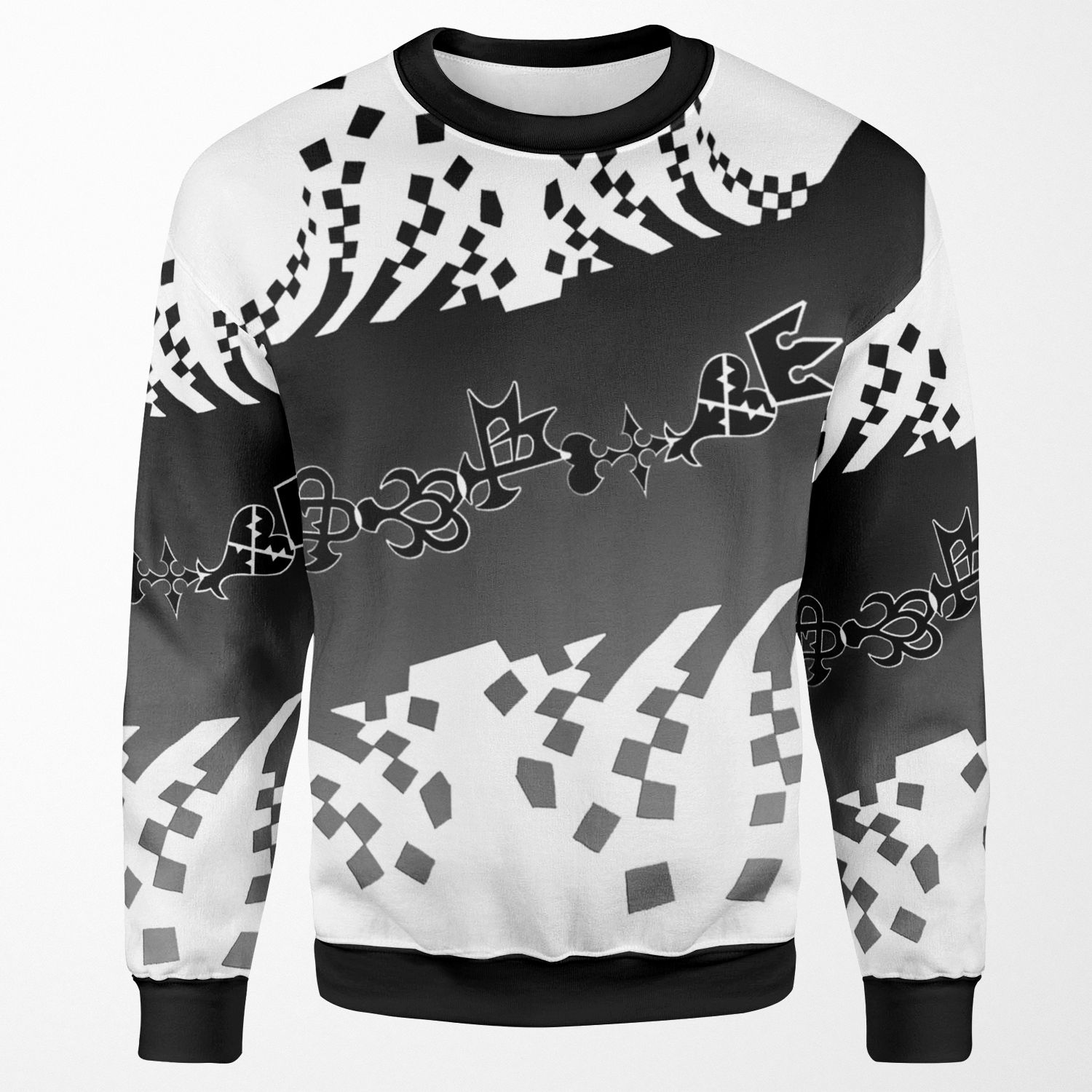 Kingdom Hearts Logo And Symbols All-over-print Unisex Sweatshirt