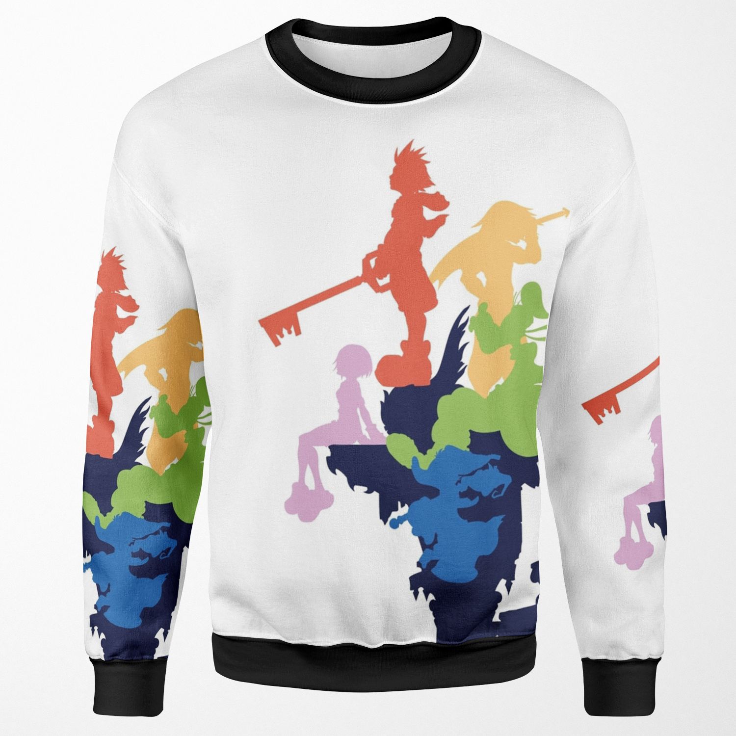 Kingdom Hearts Stylized Cover Art All-over-print Unisex Sweatshirt