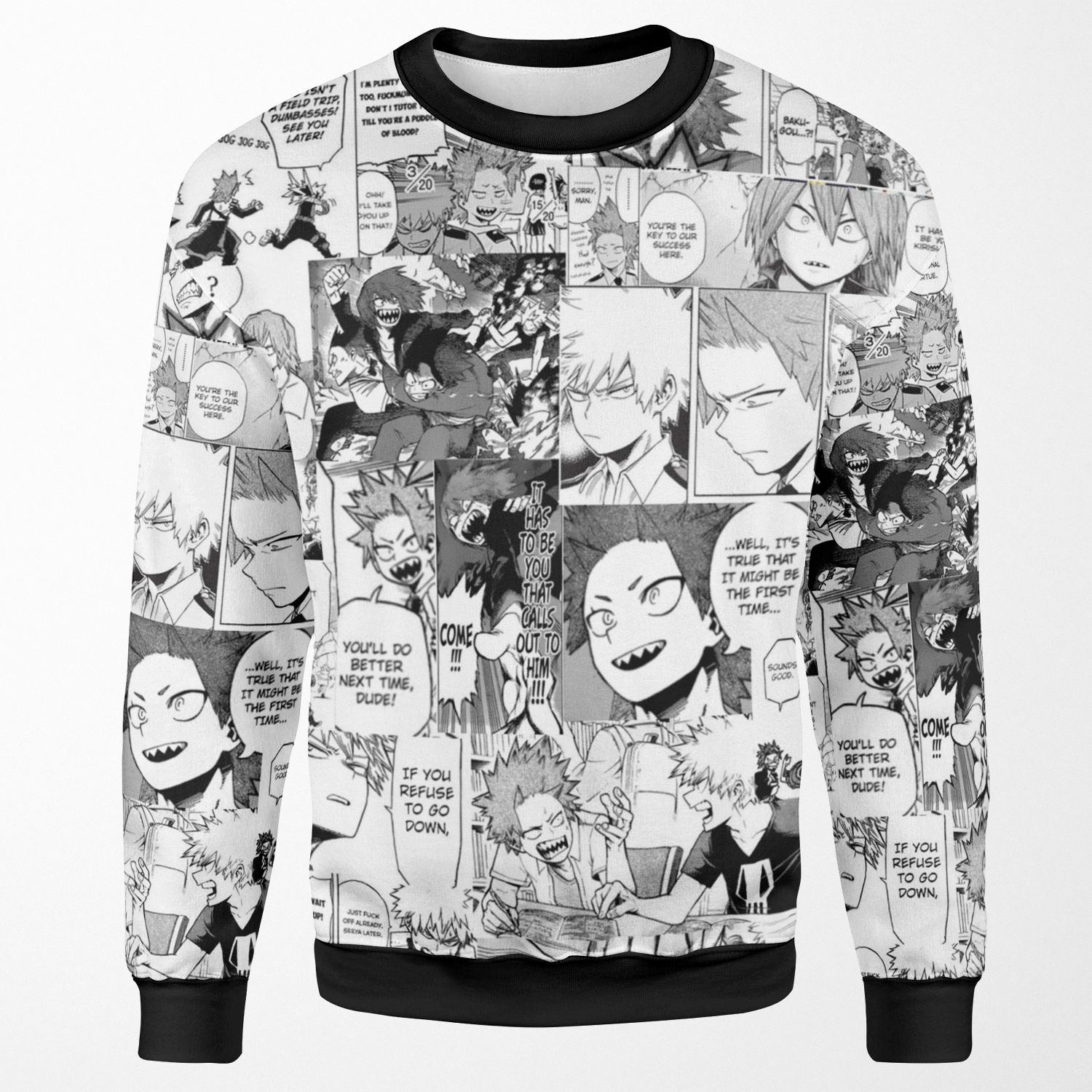 Kiribaku Manga Collage All-over-print Unisex Sweatshirt