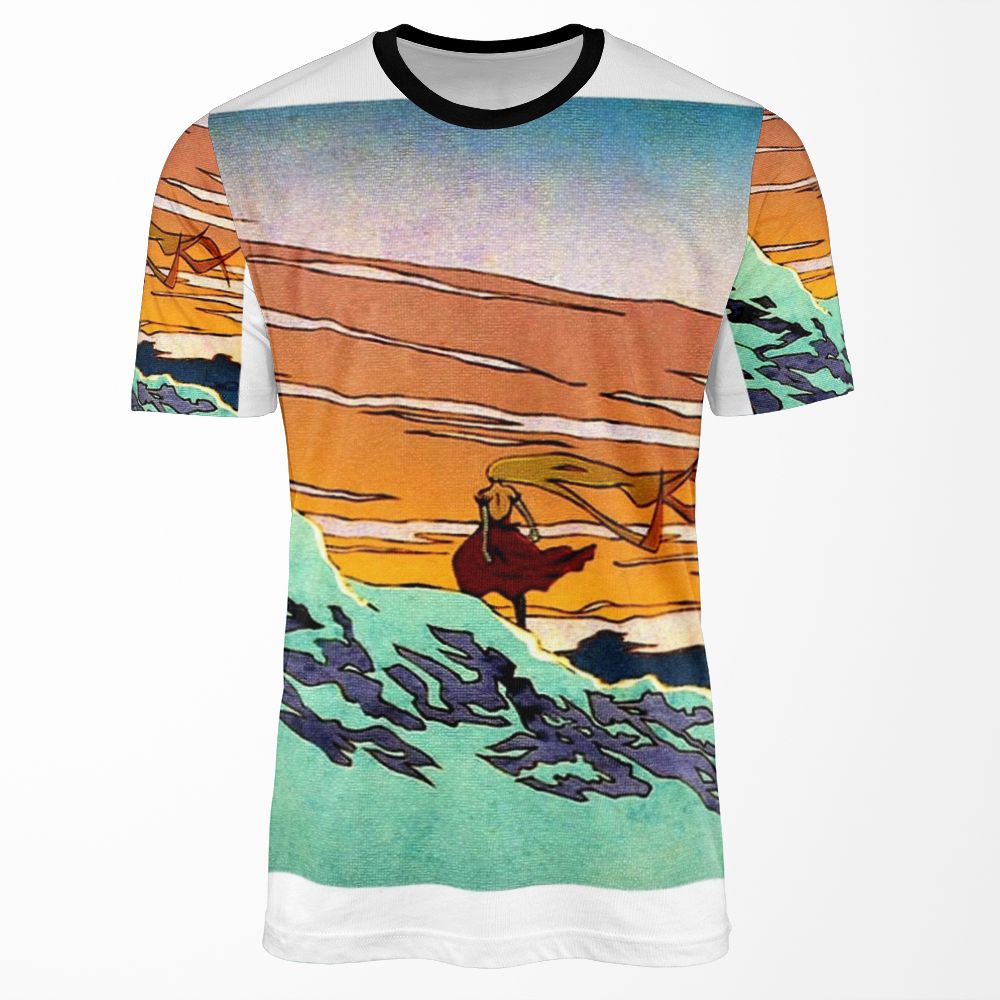 Kiss Shot Acerola Orion Heart Under Blade All-over-print T-shirt