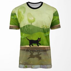 Kitty On A Rainy Day All-over-print T-shirt