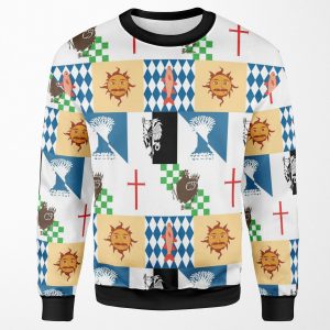 Knights From The Round Holy Grail Tabel All-over-print Unisex Sweatshirt