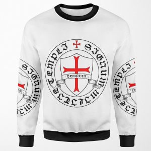 Knights Templar 12Th Century Seal Holy Grail Templars Crusades All-over-print Unisex Sweatshirt