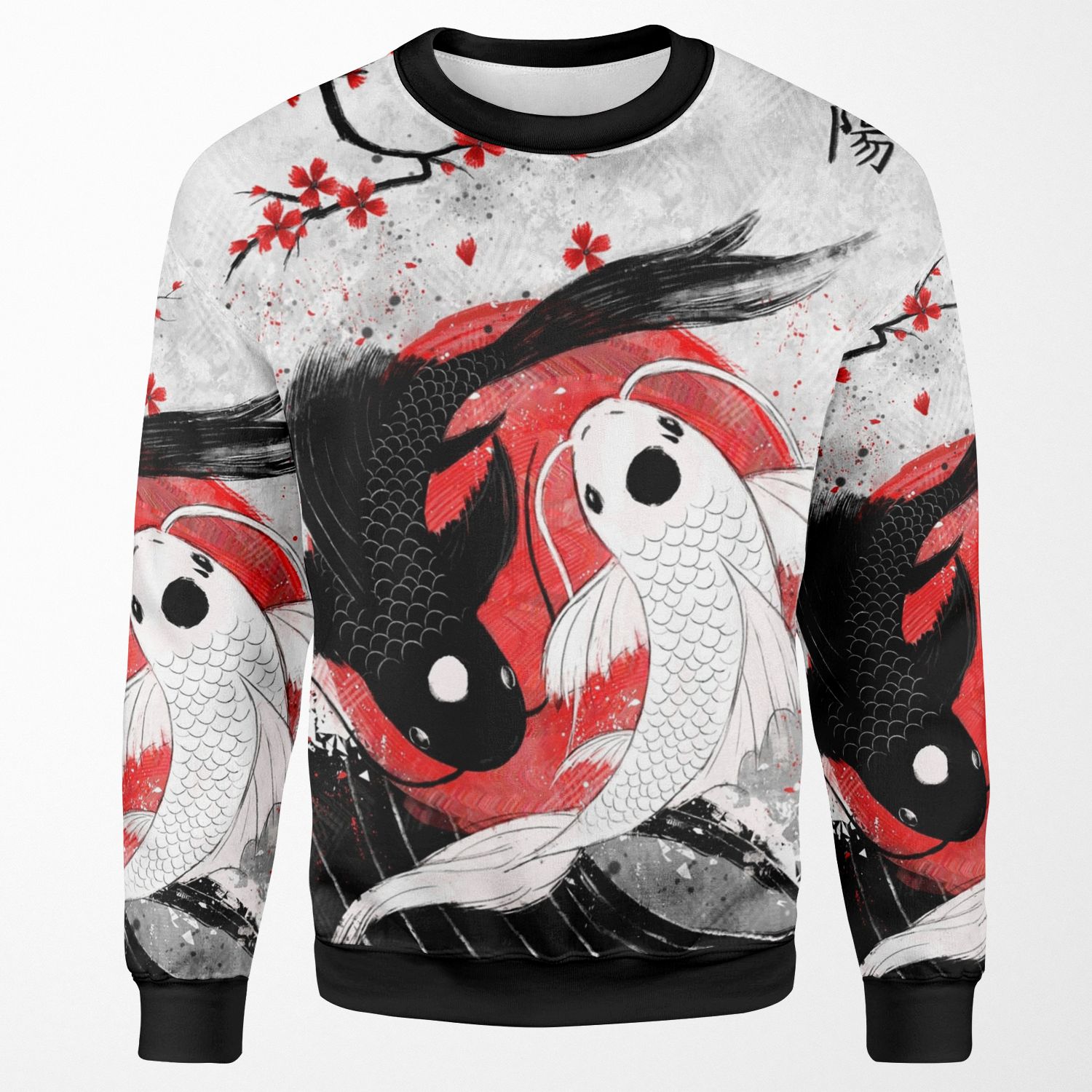 Koi Fish Yin Yang All-over-print Unisex Sweatshirt
