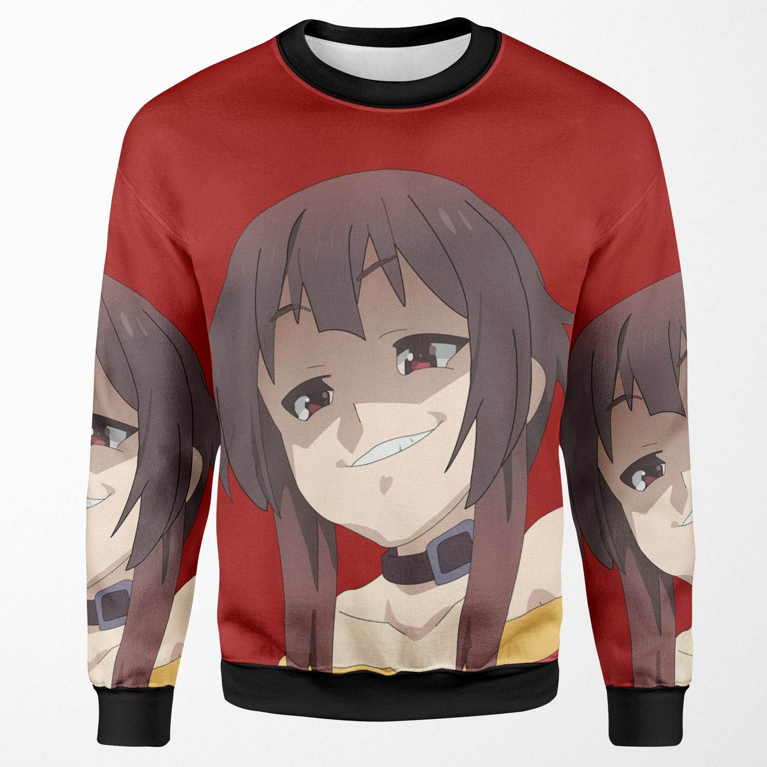 Konosuba Megumin Smug Face All-over-print Unisex Sweatshirt