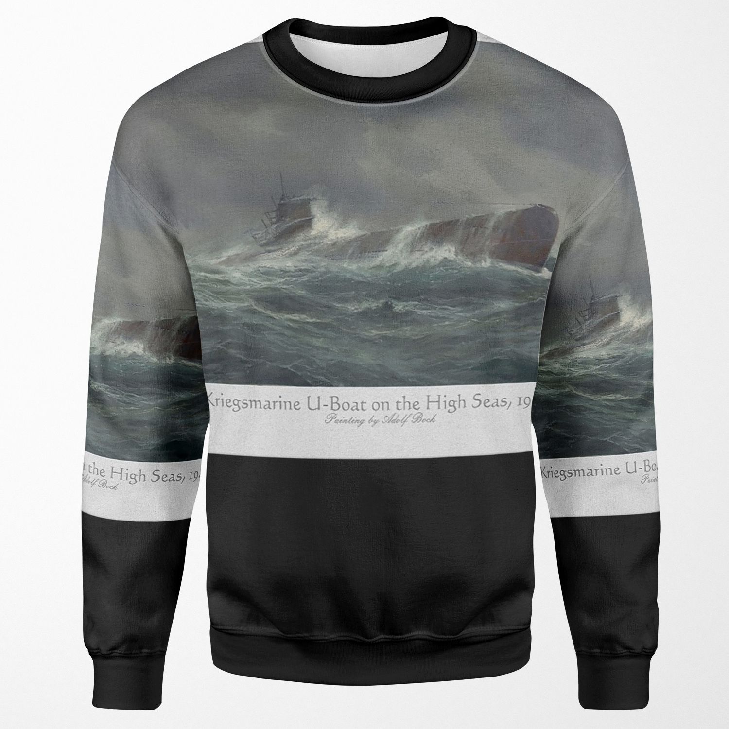 Kriegsmarine U Boat On The High Seas 1943 All-over-print Unisex Sweatshirt
