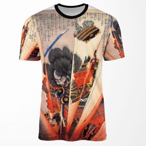 Kuniyoshi Samurai Print All-over-print T-shirt