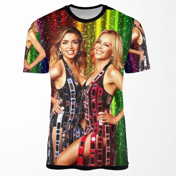 Kylie Minogue And Dannii Minogue 100 Degrees Summer Of Pride All-over-print T-shirt