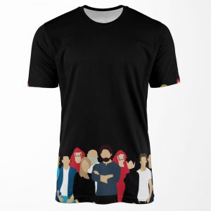 La Casa De Papel Money Heist Season 3 All-over-print T-shirt