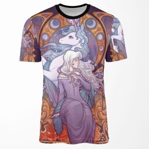Lady Amalthea The Last Unicorn All-over-print T-shirt