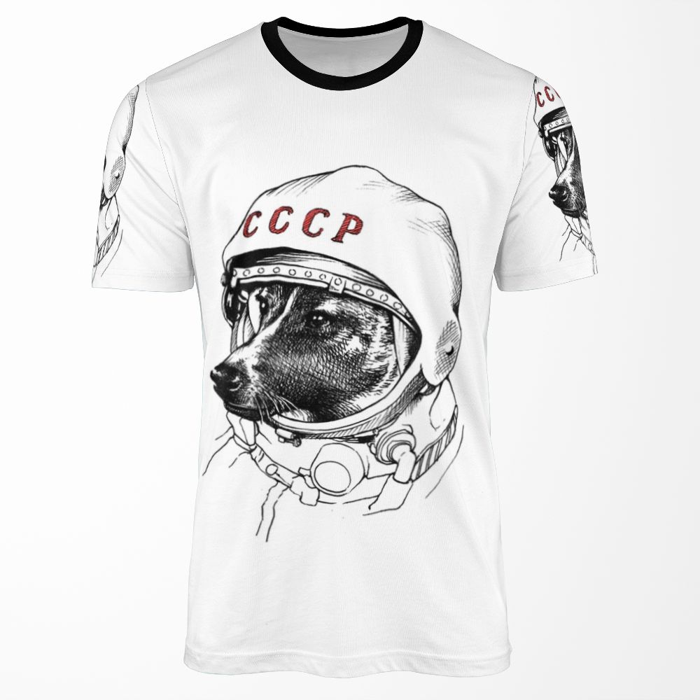 Laika Space Traveler All-over-print T-shirt