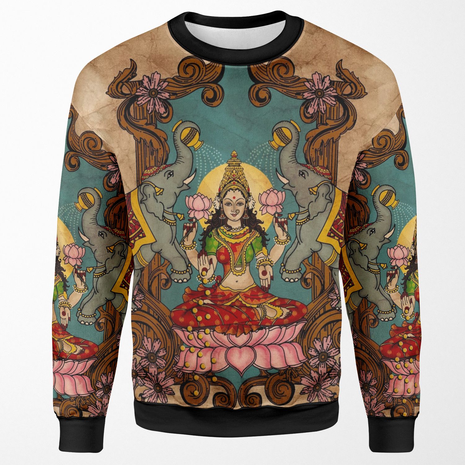 Lakshmi Godess Of Wealth All-over-print Unisex Sweatshirt