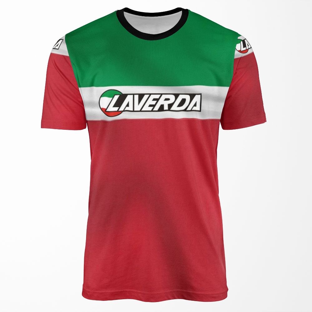 Laverda Logo On Italian Flag All-over-print T-shirt