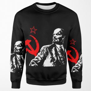 Lenin Red Star All-over-print Unisex Sweatshirt