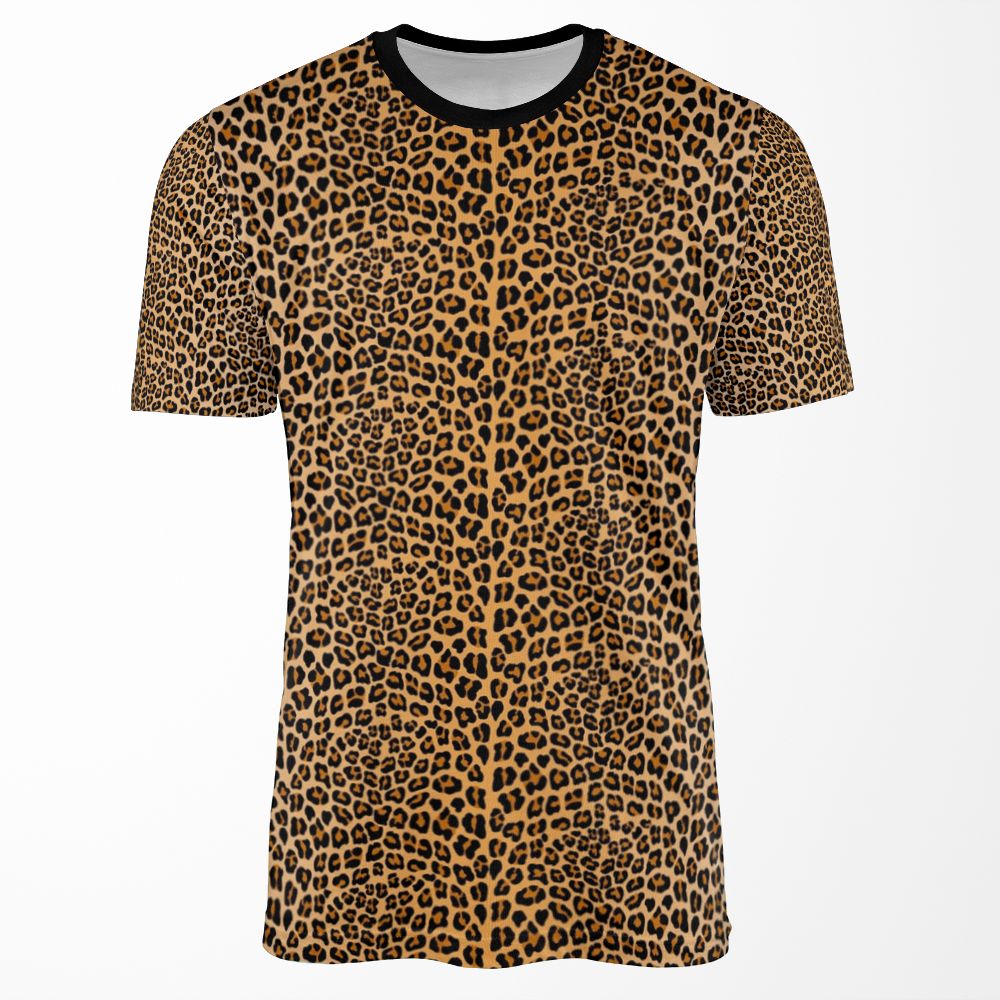 Leopard Print All-over-print T-shirt