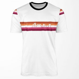 Lesbian Pride Rabbits All-over-print T-shirt