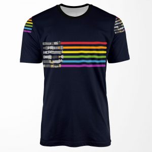 Lightsaber Rainbow All-over-print T-shirt