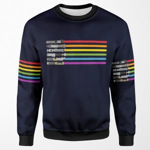 Lightsaber Rainbow All-over-print Unisex Sweatshirt