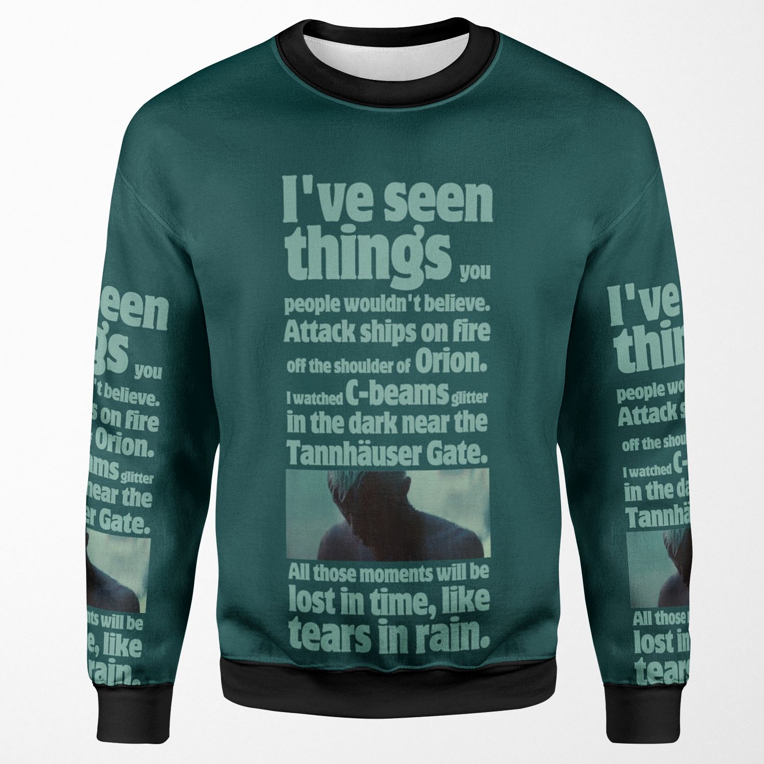 Like Tears In Rain Blade Runner Quote All-over-print Unisex Sweatshirt