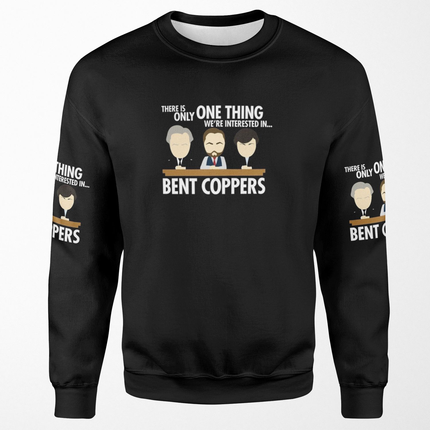 Line Of Duty Bent Coppers All-over-print Unisex Sweatshirt
