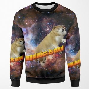 Linguistics Is Cool Doggo Aesthetic All-over-print Unisex Sweatshirt