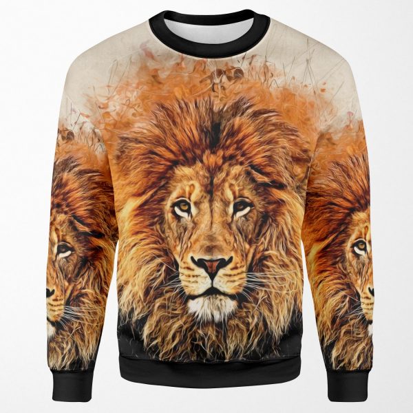 Liquid Lion All-over-print Unisex Sweatshirt