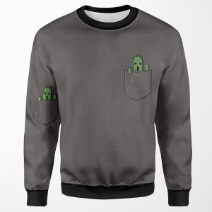 Little Pocket Cactuar All-over-print Unisex Sweatshirt
