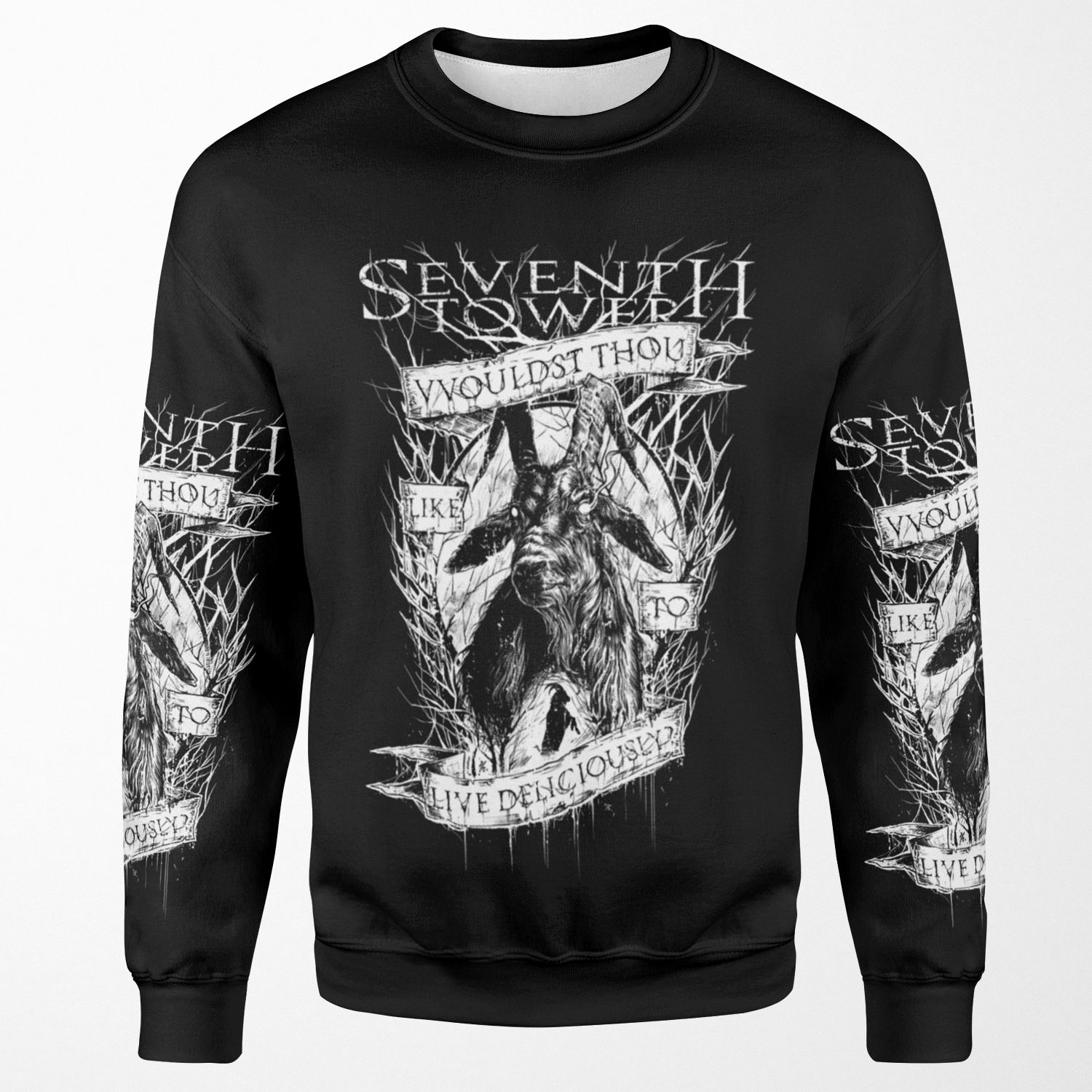 Live Deliciously All-over-print Unisex Sweatshirt